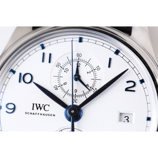 IWC-Da Vinci Chrono Laureus Ed IW393402 SS/LE White Dial YLF Asia 89361