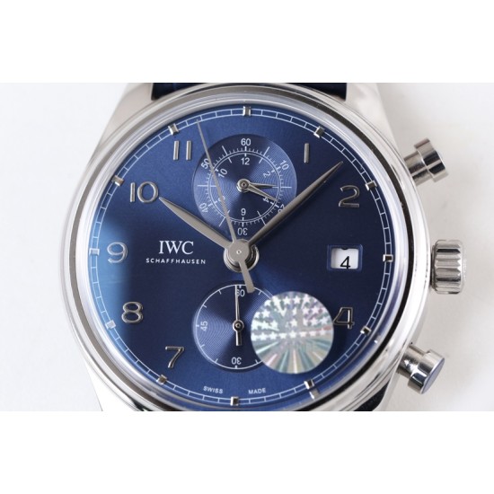 IWC-Da Vinci Chrono Laureus Ed IW393402 SS/LE Blue Dial YLF Asia 89361