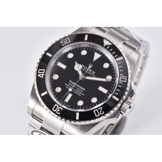 Rolex-Submariner 124060LN 41mm No Date Clean 904L Steel Black Dial VR3230