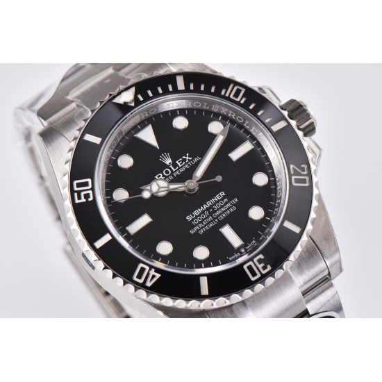 Rolex-Submariner 124060LN 41mm No Date Clean 904L Steel Black Dial VR3230