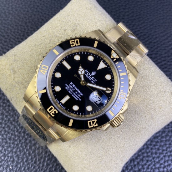 Rolex-Submariner 126618LN 41mm YG/YG Black/Dot Clean VR3235