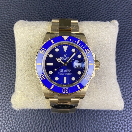 Rolex-Submariner 126618LB 41mm YG/YG Blue/Dot Clean VR3235
