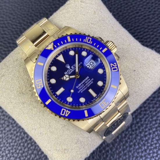 Rolex-Submariner 126618LB 41mm YG/YG Blue/Dot Clean VR3235