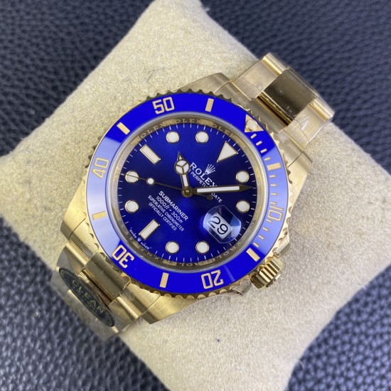 Rolex-Submariner 126618LB 41mm YG/YG Blue/Dot Clean VR3235