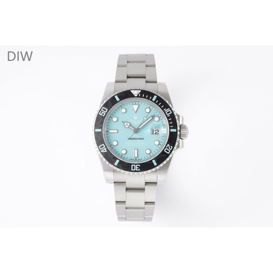 Rolex-Submariner DIW 40mm 904L TI/TI Tiffany Dial DIWF VR3135
