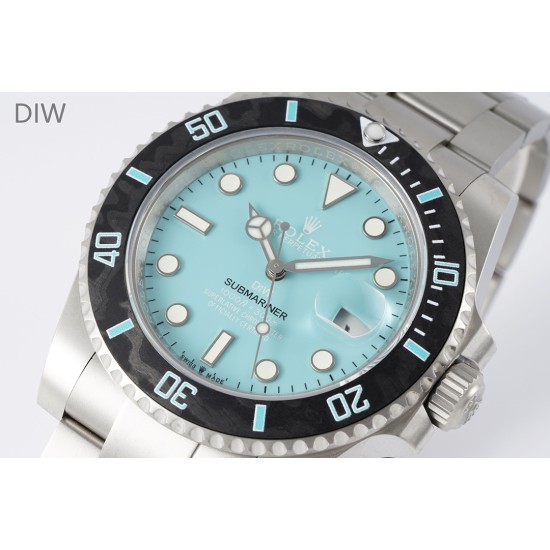 Rolex-Submariner DIW 40mm 904L TI/TI Tiffany Dial DIWF VR3135