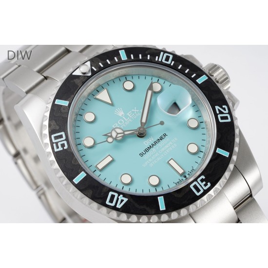 Rolex-Submariner DIW 40mm 904L TI/TI Tiffany Dial DIWF VR3135
