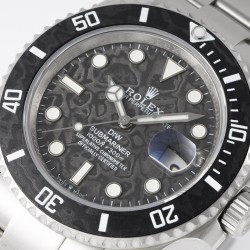 Rolex-Submariner DIW 40mm 904L SS/SS Black Dial DIWF VR3135