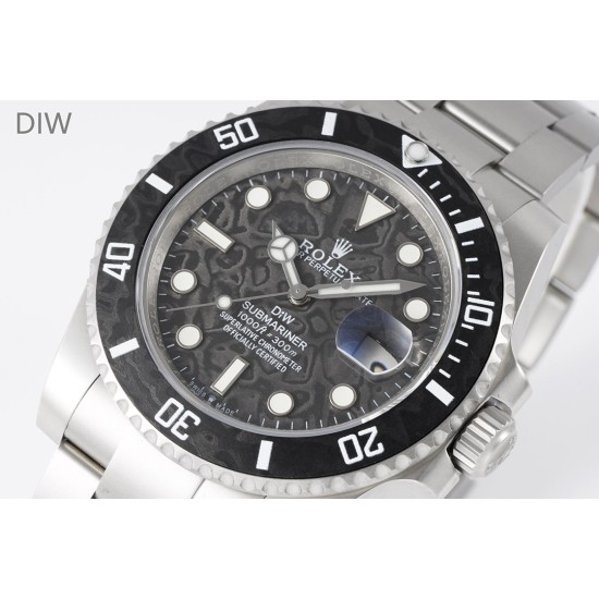 Rolex-Submariner DIW 40mm 904L SS/SS Black Dial DIWF VR3135