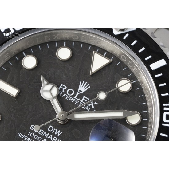 Rolex-Submariner DIW 40mm 904L SS/SS Black Dial DIWF VR3135
