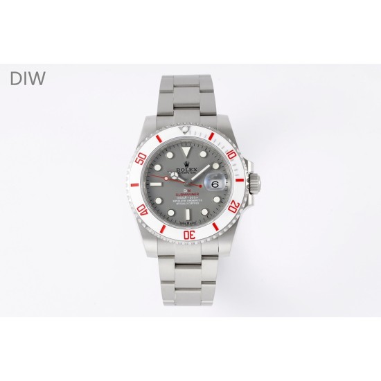 Rolex-Submariner DIW 40mm 904L TI/TI Grey Dial DIWF VR3135