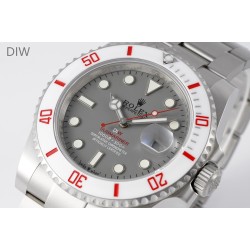 Rolex-Submariner DIW 40mm 904L TI/TI Grey Dial DIWF VR3135