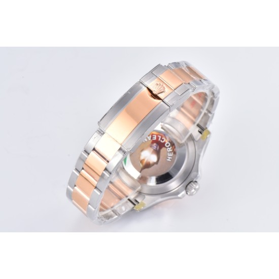 Rolex-Yacht-Master 126621 40mm SS/RG Black/Dot Clean VR3235