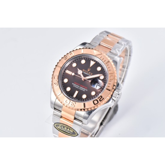 Rolex-Yacht-Master 126621 40mm SS/RG Brown/Dot Clean VR3235