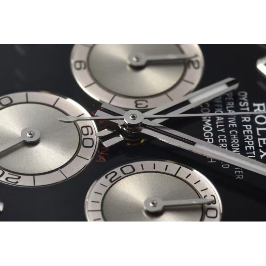 Rolex-Daytona 126509 40mm SS/SS Black/Dia Clean SH4131 Super Clone