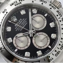 Rolex-Daytona 126509 40mm SS/SS Black/Dia Clean SH4131 Super Clone