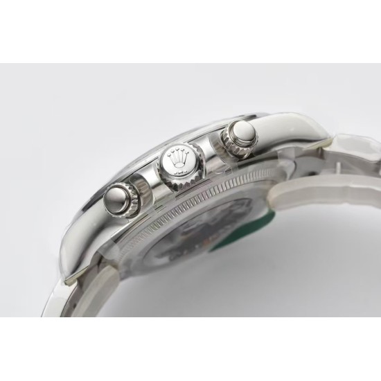 Rolex-Daytona 126509 40mm SS/SS Black/Dia Clean SH4131 Super Clone