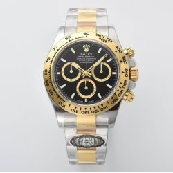 Rolex-Daytona 126503 40mm YG/SS Black/Stk Clean SH4131 Super Clone
