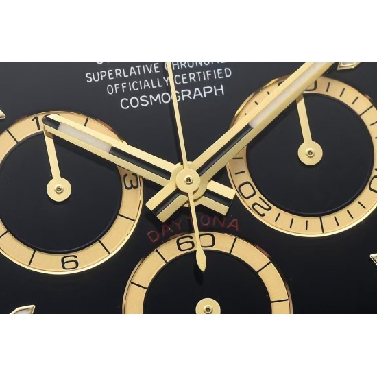 Rolex-Daytona 126503 40mm YG/SS Black/Stk Clean SH4131 Super Clone