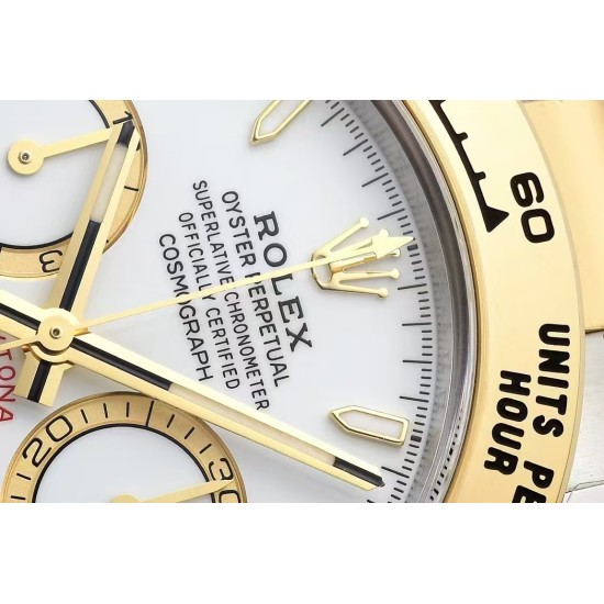 Rolex-Daytona 126503 40mm YG/SS White/Stk Clean SH4131 Super Clone