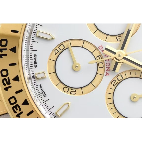 Rolex-Daytona 126503 40mm YG/SS White/Stk Clean SH4131 Super Clone