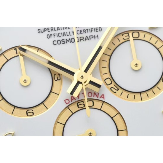 Rolex-Daytona 126503 40mm YG/SS White/Stk Clean SH4131 Super Clone