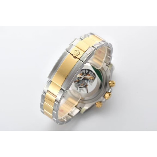 Rolex-Daytona 126503 40mm YG/SS Black/Dia Clean SH4131 Super Clone