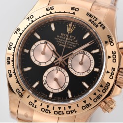 Rolex-Daytona 126515 40mm RG/RG Black/Dia Clean SH4131 Super Clone
