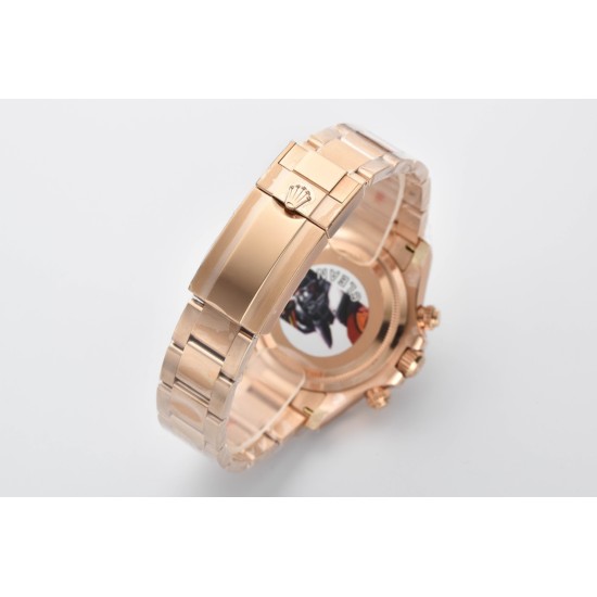 Rolex-Daytona 126515 40mm RG/RG Black/Dia Clean SH4131 Super Clone