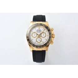 Rolex-Daytona 126518 40mm YG/RU White/Stk Clean SH4131 Super Clone