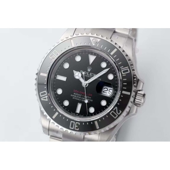 Rolex-Seadweller 126600 43mm SS/SS Black/Dot VSF SH3235