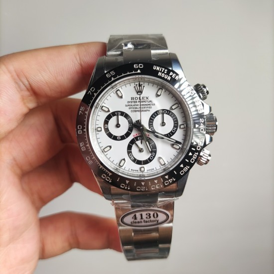 Rolex-Daytona 116500 40mm SS/SS White Dial Clean DD4130