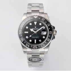 Rolex-GMT II 126710 Bruce Wayne Oys 40mm SS/SS Black Clean DD3285 Super Clone