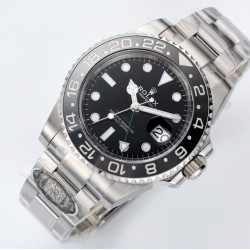 Rolex-GMT II 126710 Bruce Wayne Oys 40mm SS/SS Black Clean DD3285 Super Clone