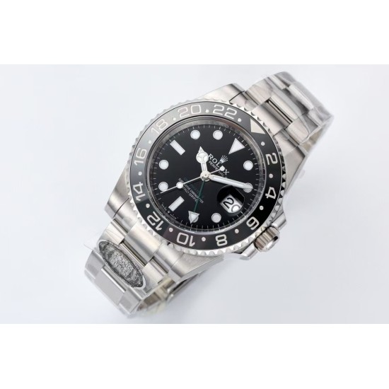 Rolex-GMT II 126710 Bruce Wayne Oys 40mm SS/SS Black Clean DD3285 Super Clone