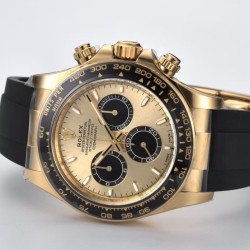 Rolex-Daytona 126518 40mm YG/RU Gold/Black Clean SH4131 Super Clone