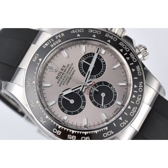 Rolex-Daytona 126519 40mm SS/RU Grey Dial Clean SH4131 Super Clone