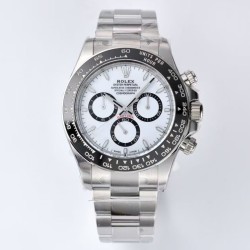 Rolex-Daytona 126500LN 40mm SS/SS White Dial Clean SH4131 Super Clone