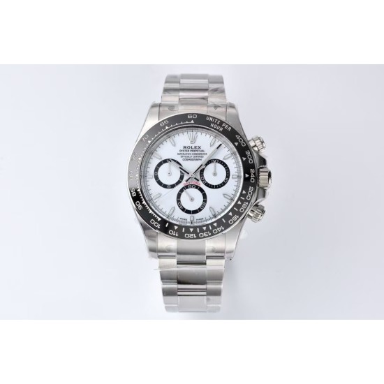 Rolex-Daytona 126500LN 40mm SS/SS White Dial Clean SH4131 Super Clone