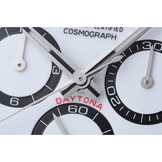 Rolex-Daytona 126500LN 40mm SS/SS White Dial Clean SH4131 Super Clone