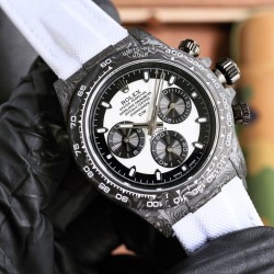 Rolex-Daytona Diw 40mm Carbon/NY White/Black TWF SA4130