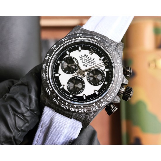 Rolex-Daytona Diw 40mm Carbon/NY White/Black TWF SA4130