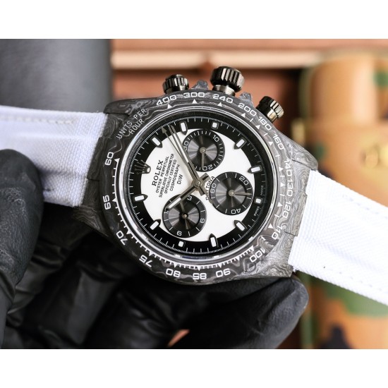 Rolex-Daytona Diw 40mm Carbon/NY White/Black TWF SA4130