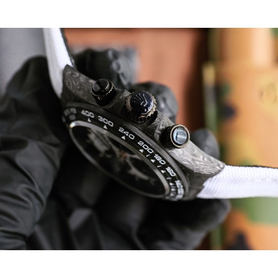 Rolex-Daytona Diw 40mm Carbon/NY White/Black TWF SA4130