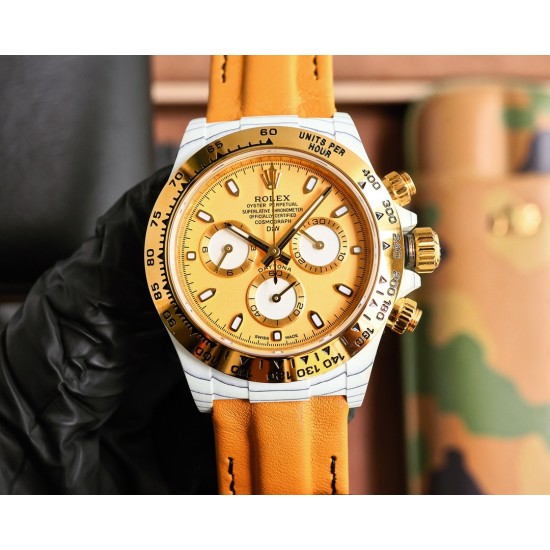Rolex-Daytona Diw 40mm Carbon/YG/NY YG/Dial TWF SA4130