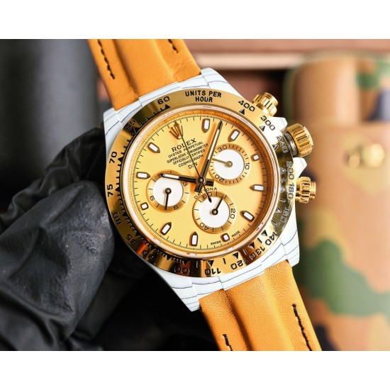Rolex-Daytona Diw 40mm Carbon/YG/NY YG/Dial TWF SA4130