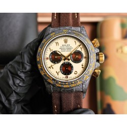 Rolex-Daytona Diw 40mm Carbon/NY Cream/Black TWF SA4130