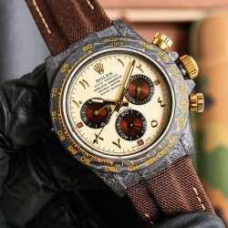 Rolex-Daytona Diw 40mm Carbon/NY Cream/Black TWF SA4130