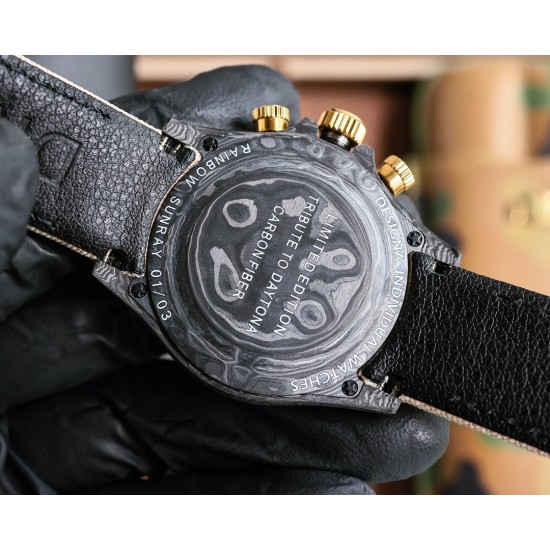 Rolex-Daytona Diw 40mm Rainbow FC/NY Black/Beige Dial TWF DD4801