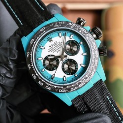 Rolex-Daytona Diw 40mm Carbon/NY Blue/White Dial TWF DD4801